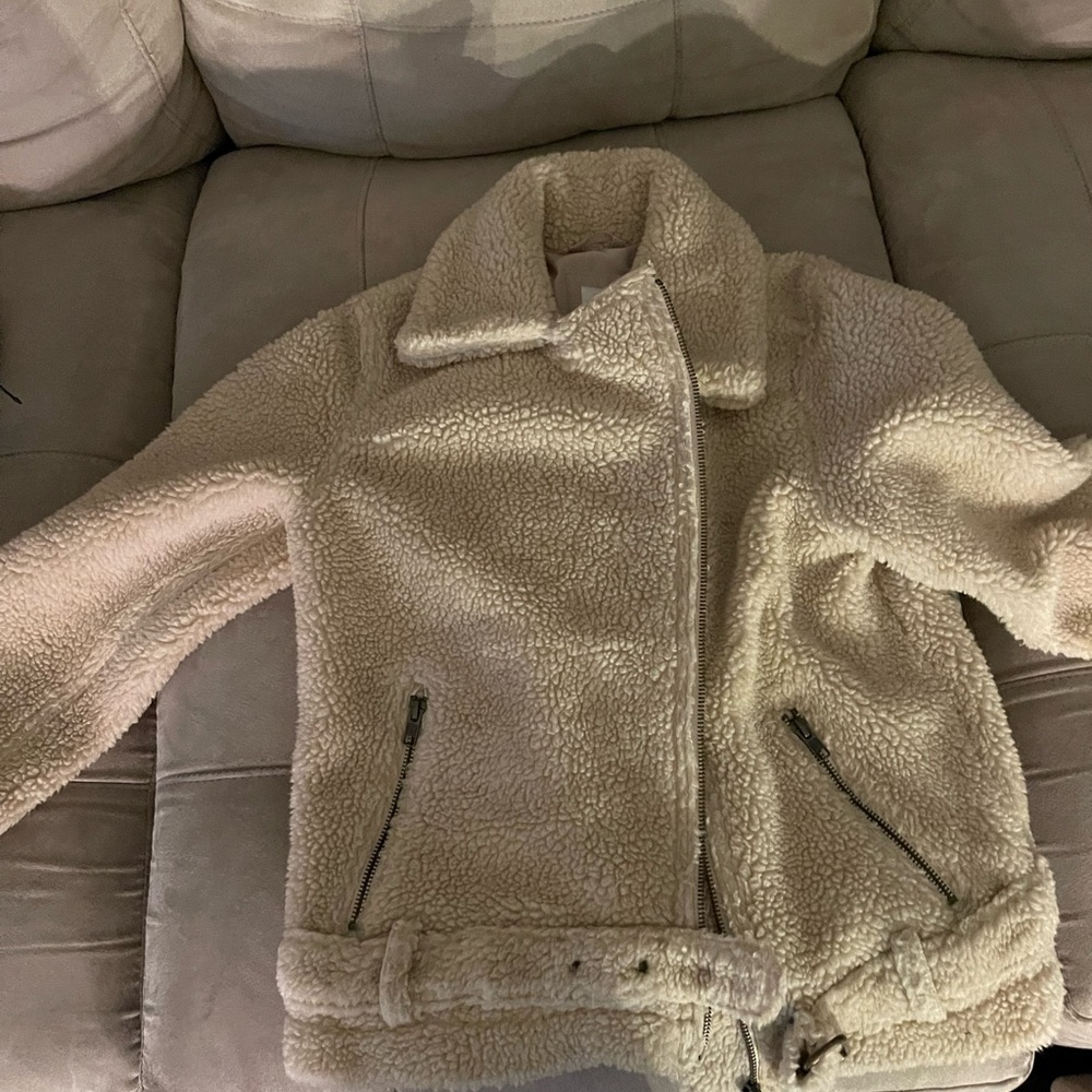 Gap girls Motorcycle Sherpa jacket size xl